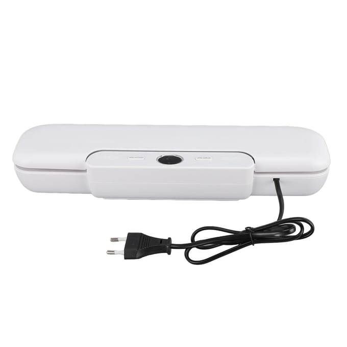 Vacumeermachine Draagbaar Sterke Sealing Multifunctioneel Automatische Voedsel Vacumeermachine EU Plug white