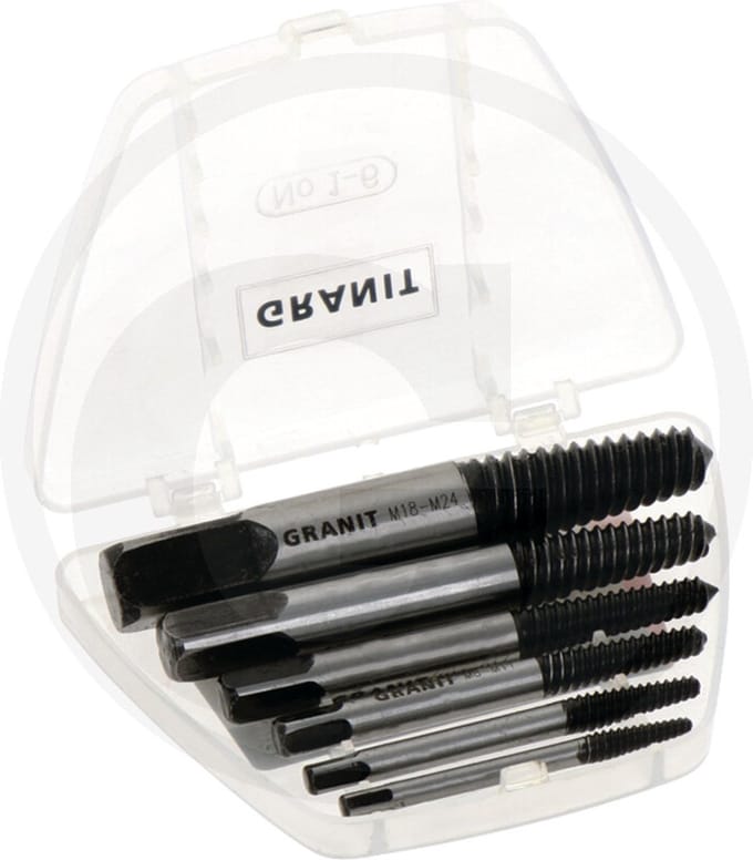 GRANIT BLACK EDITION - Boutenuitdraaierset - 6 delig