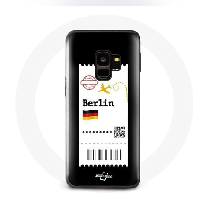 Coque pour samsung galaxy S9 plus Billet d'avion Berlin