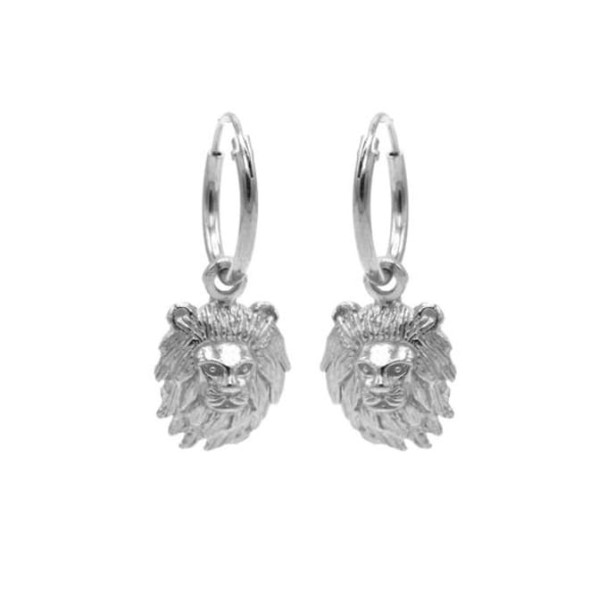 Karma Symbols oorbel M1212 Lion Zilver