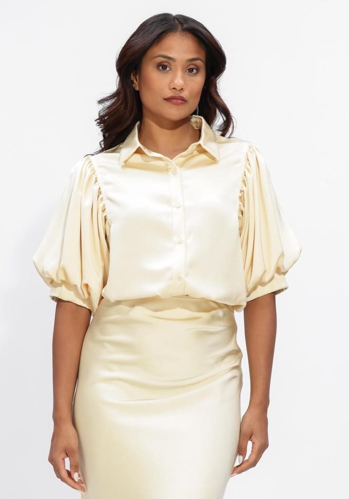 Notre-V Nv-hilly Blouse Dames - Jurken - Geel - Maat L