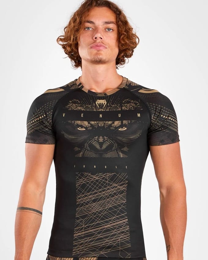 Venum Gorilla Jungle Rash Guard Zwart Zand - L