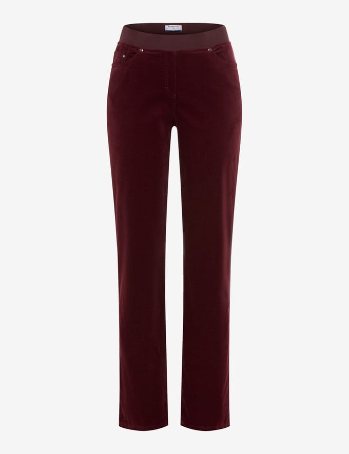 Raphaela by Brax Dames Instapbroek  Style PAMINA BURGUNDY, donkerrood, maat 36
