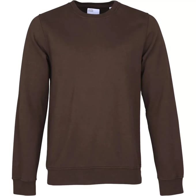 Sweatshirt ronde hals Colorful Standard Classic Organic coffee brown