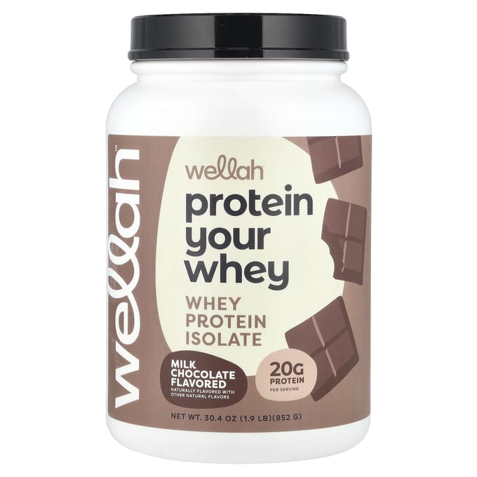 Echt waar, Protein Your Whey, wei-eiwitisolaat, melkchocolade, 852 g (1,9 lb)