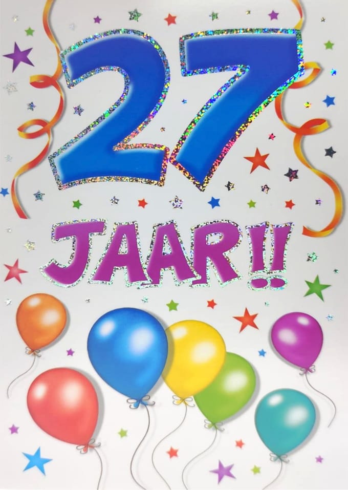Verjaardagskaart - That Funny Age - 27 jaar - Met Envelop - Per stuk