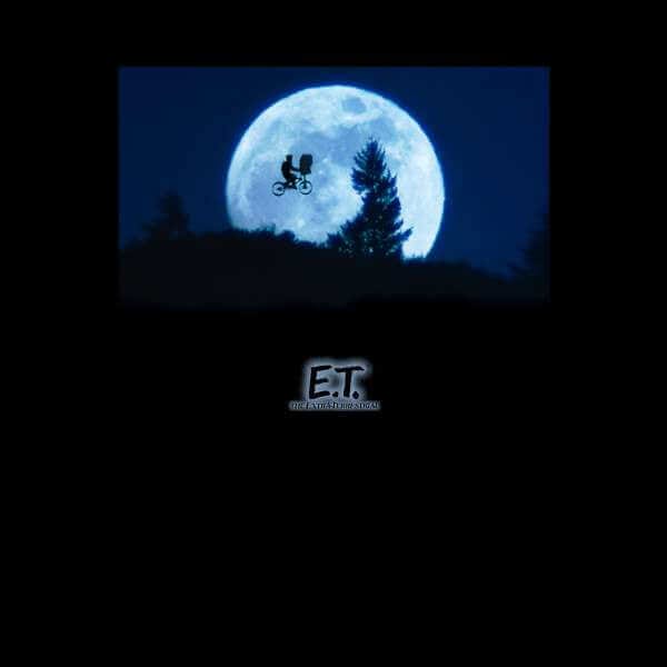 E.T. the Extra-Terrestrial Moon Cycle Hoodie - Black - S
