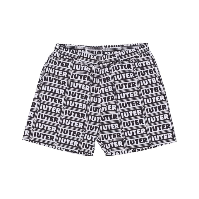 Panel Swim Trunk Zwemshort voor heren, wit