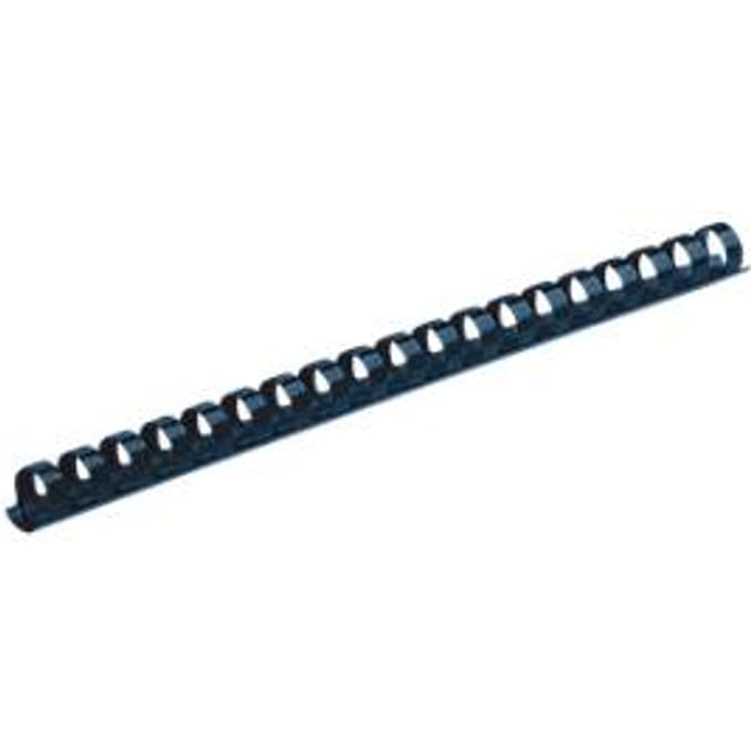 Fellowes plastic inbindruggen, formaat 12 mm, 100 stuks, voor inbindmachines plastic inbindrug blauw