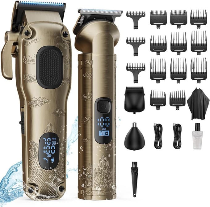 ZRSS® Tondeuse Mannen Hoofdhaar - Trimmer voor Hoofd, Baard, oor en neus - Professionele Kapper Tondeuse