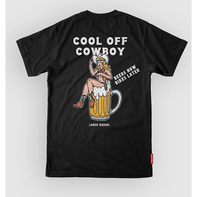 Loose Riders Cool Off Cowboy Tech Tee zwart