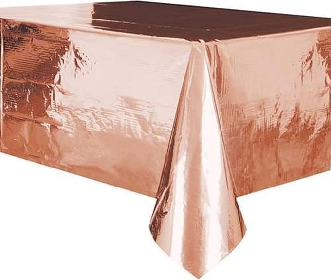 Folie Tafelkleed Rosegoud 1,4 x 2,7 m