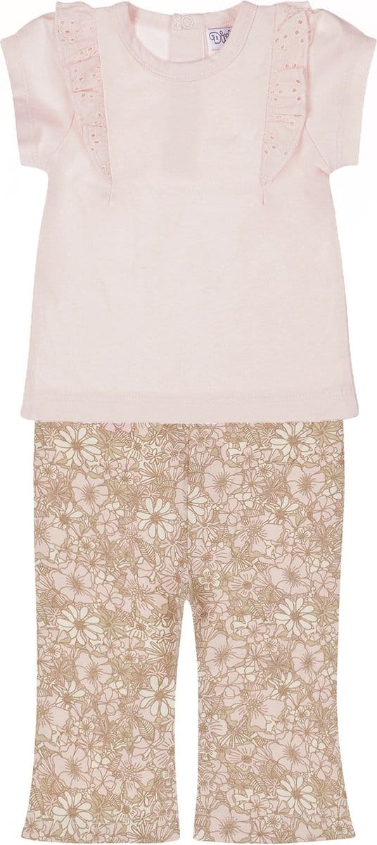 Dirkje Meisjes Kledingset - Light peach