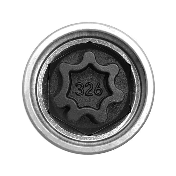Remplacement pour clé de roue antivol Mercedes Benz Security Master 330 Douille à vis antivol 326 argenté