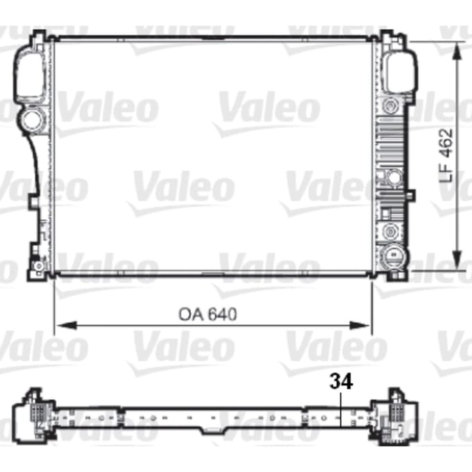 Radiator, motorkoeling VALEO 735298