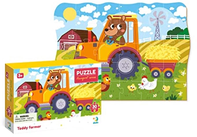 Educatieve Teddyboerderij Puzzel voor Kinderen - 30 Stukjes