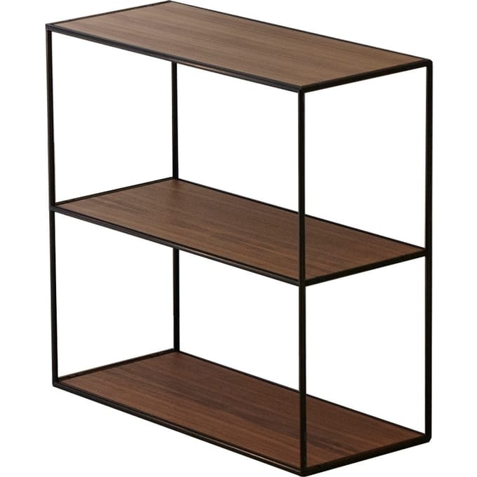 Jan Kurtz - Home Rek - M - verchroomd - eiken - bruin