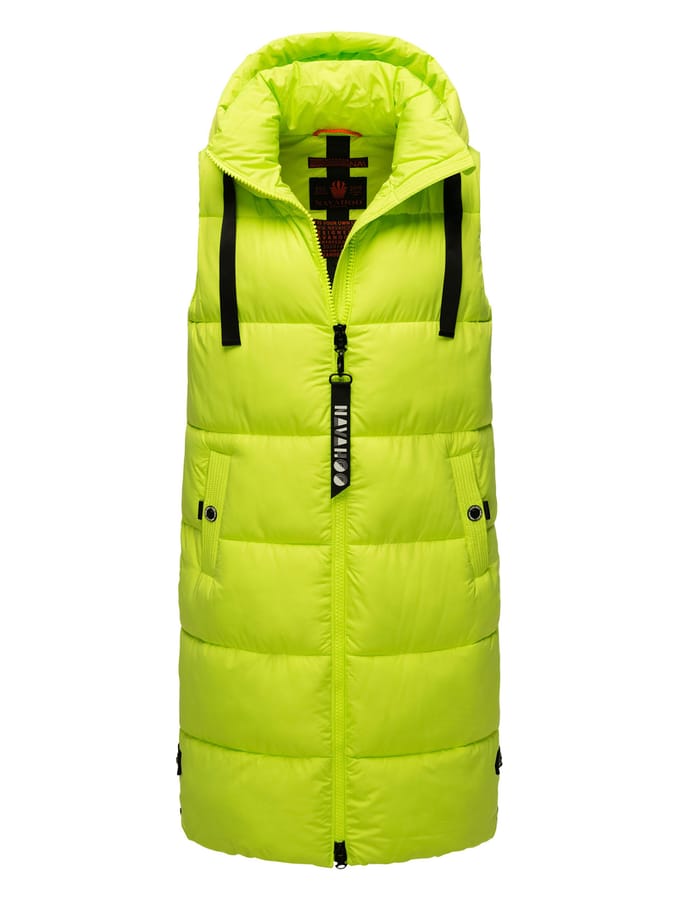 Navahoo dames lange bodywarmer Schnuffelchen – Warm & Stijlvol met Capuchon