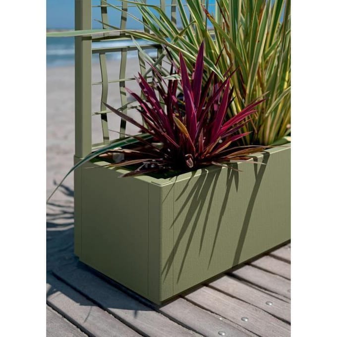 STEFANPLAST Bloembak/Plantenbak ETHICA rechthoekig 80 L - 80x36xh 35 cm - Kreta