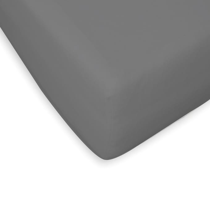 Briljant Home - Hoeslaken Percal 160 x 200 cm - Antraciet