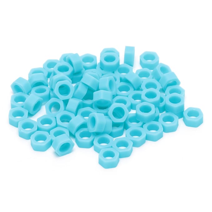 100 stuks Tandheelkundige Code Ring Siliconen Instrument Code Cirkel Autoclaveerbaar Tandartsen Materiaal white