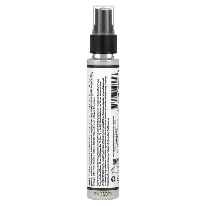 Okay Pure Naturals, Coconut Detangler Spray, 2 fl oz (59 ml) black