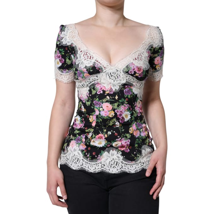 Bloemige Kant Top Tsh86564