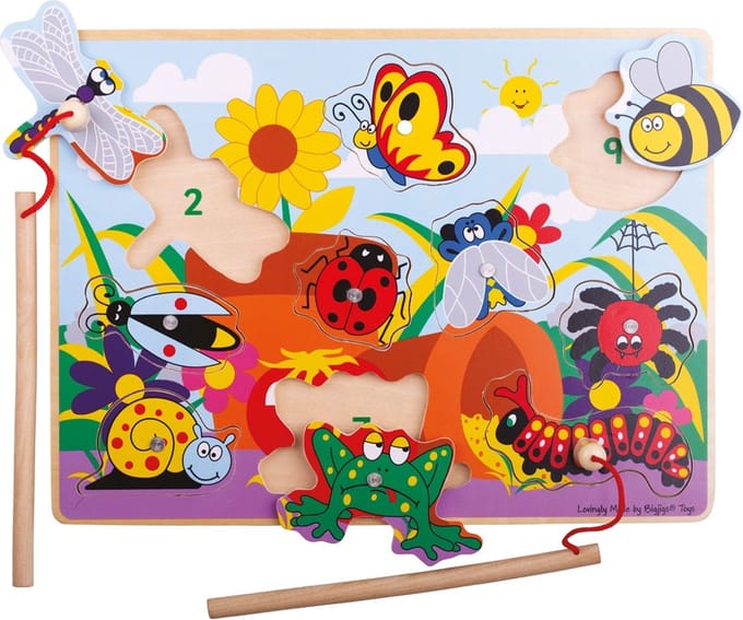 Bigjigs Magnetic Fishing Game Insects