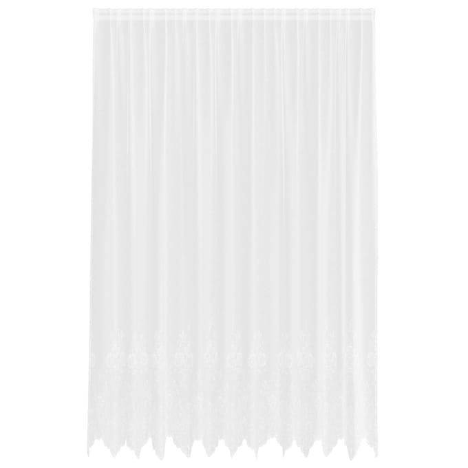 vidaXL Kantgordijn Wit 300 x 300 cm Polyester