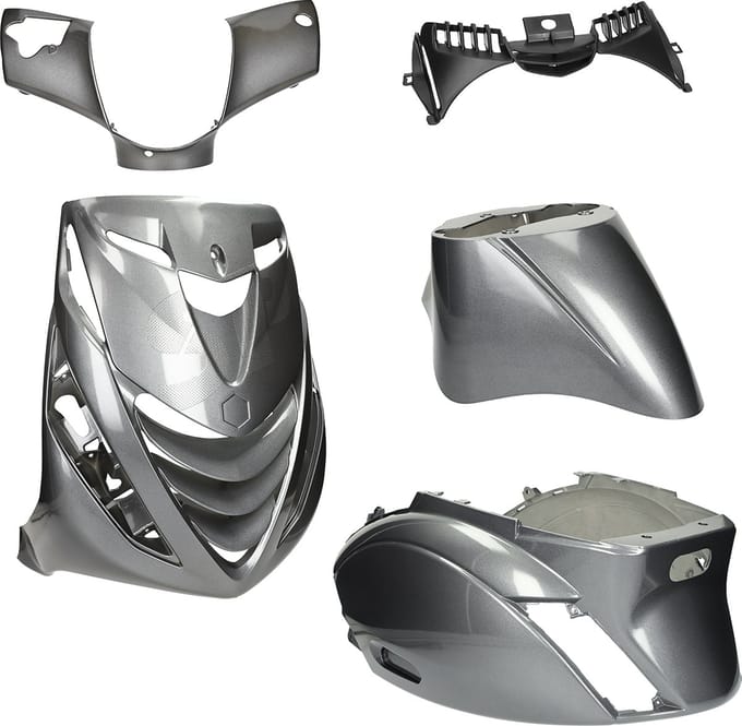 Kappenset Piaggio Zip SP Black silver