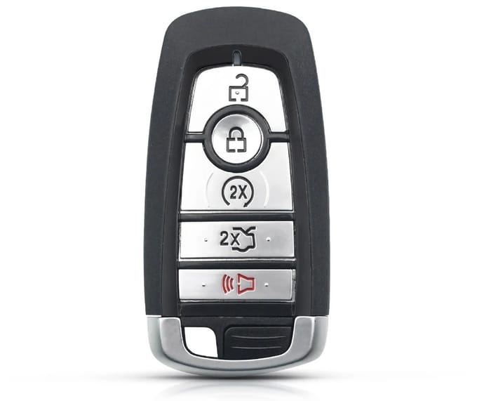 XEOD Autosleutelbehuizing - sleutelbehuizing auto - sleutel - Autosleutel smartkey / Geschikt voor: Ford 5 knops