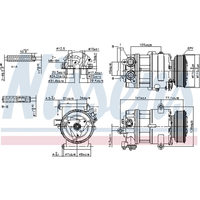 Compressor, airconditioning FIRST FIT NISSENS 89590