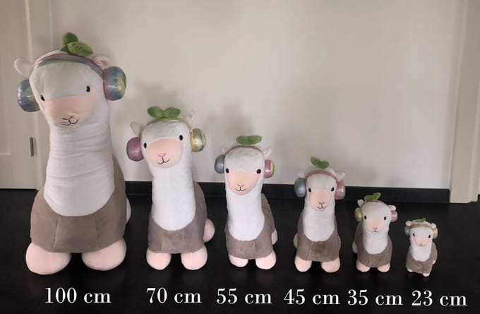 Alpaca knuffel - 100 cm - Grijs - Pluche - Lama knuffel - 100cm Alpaca