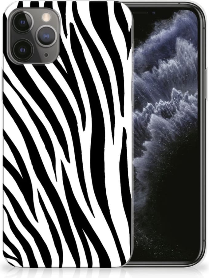 Apple iPhone 11 Pro TPU Hoesje Zebra