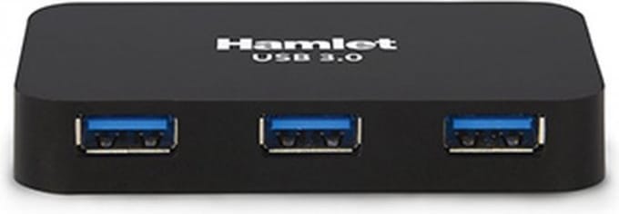 Hamlet XHUB430BKPW interface hub USB 3.2 Gen 1 (3.1 Gen 1) Micro-B 5000 Mbit/s