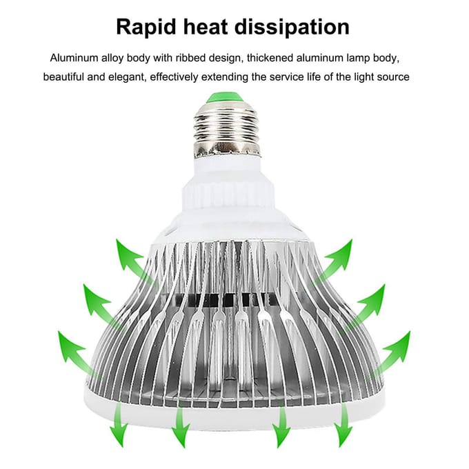E27 Schroef LED Plant Groeilamp Plantenlamp Volledig Spectrum Kas Kwekerij Bloemen Plantenverlichting wit