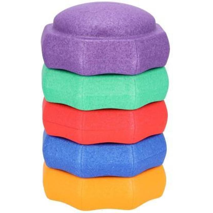 Stapblokken Jipy Discover 5 stuks primaire kleuren Interactief speelgoed