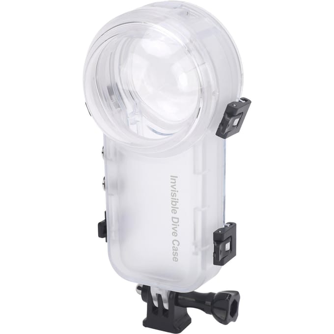 Boîtier étanche pour caméra d'action, boîtier de plongée sous-marine étanche 50 m pour caméra de sport white