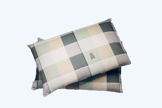 Jaquet Bedding Katoenen Kussensloop – Geruit Design ‘Groene Tijden’ – 100% Katoen – 48x74cm-Groen