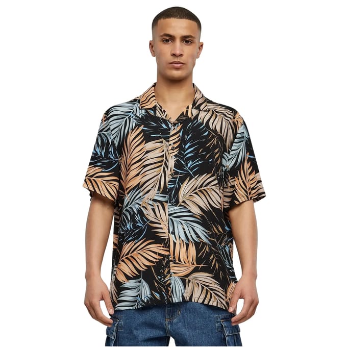 Urban Classics - Viscose AOP Resort Overhemd - 4XL - Multicolours