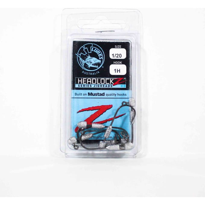 Tackle Tactics TT Headlockz HD Tête plombée 1/20 oz 1 6/paquet (3511) white