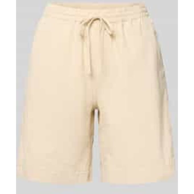 Relaxed fit korte broek met elastische band, model 'Cissie'