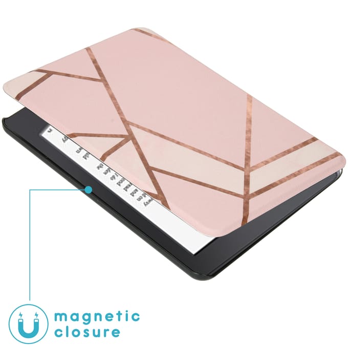imoshion Design Slim Hard Case Bookcase voor de Amazon Kindle Paperwhite 4 - Pink Graphic