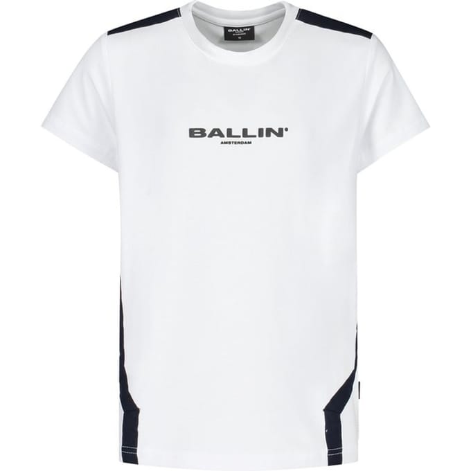 Ballin Amsterdam -  Jongens Slim Fit   T-shirt  - Wit - Maat 140