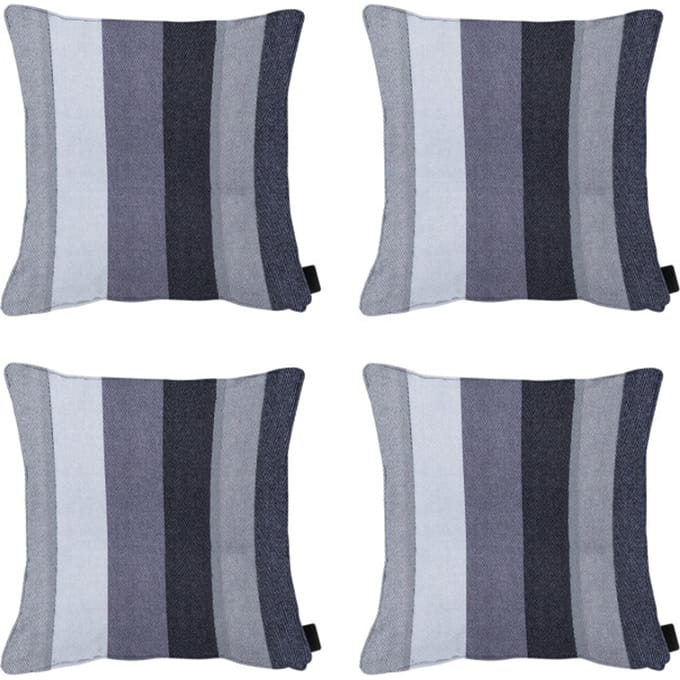 Madison - Sierkussen Victoria grey - Ca. 50x50 cm - Set van 4