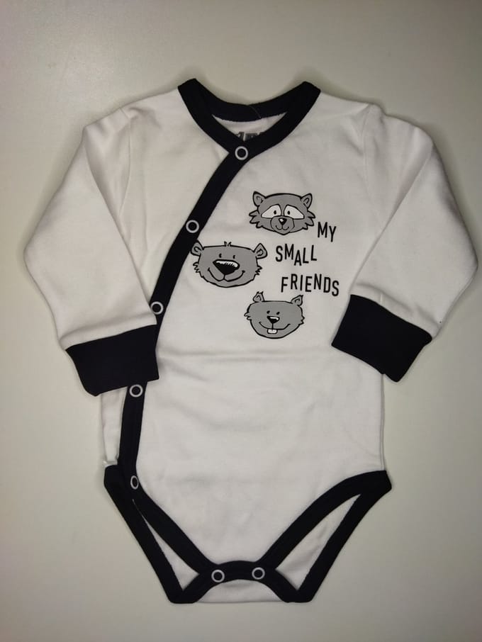 Nini - Rompertje Bram - Omslagromper - Overslagromper - Maat 68 - 4 t/m 6 maanden