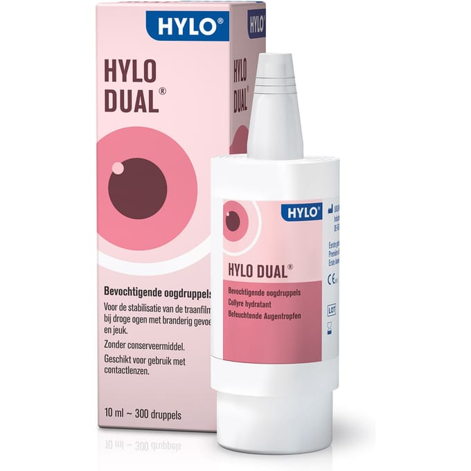 Hylo Dual Bevochtigende Oogdruppels Bij Geïrriteerde Ogen 10ml