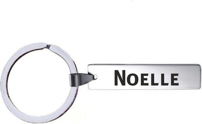 Sleutelhanger Met Naam - Noelle - RVS