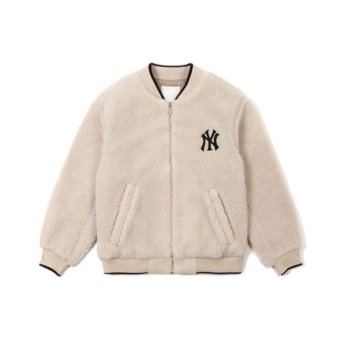 MLB New York Yankees Lamsvel Jas Uniseks Jas Beige 31JPF1061-50B L white