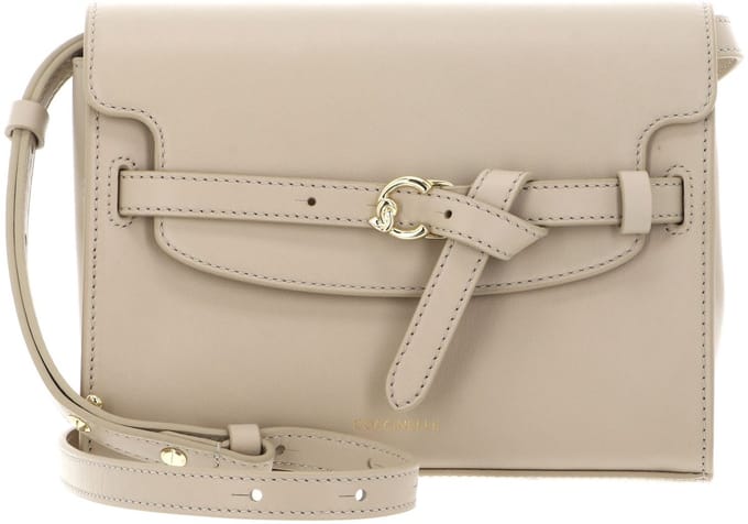 COCCINELLE Leren schoudertas Sabine Handbag Sandshell beige